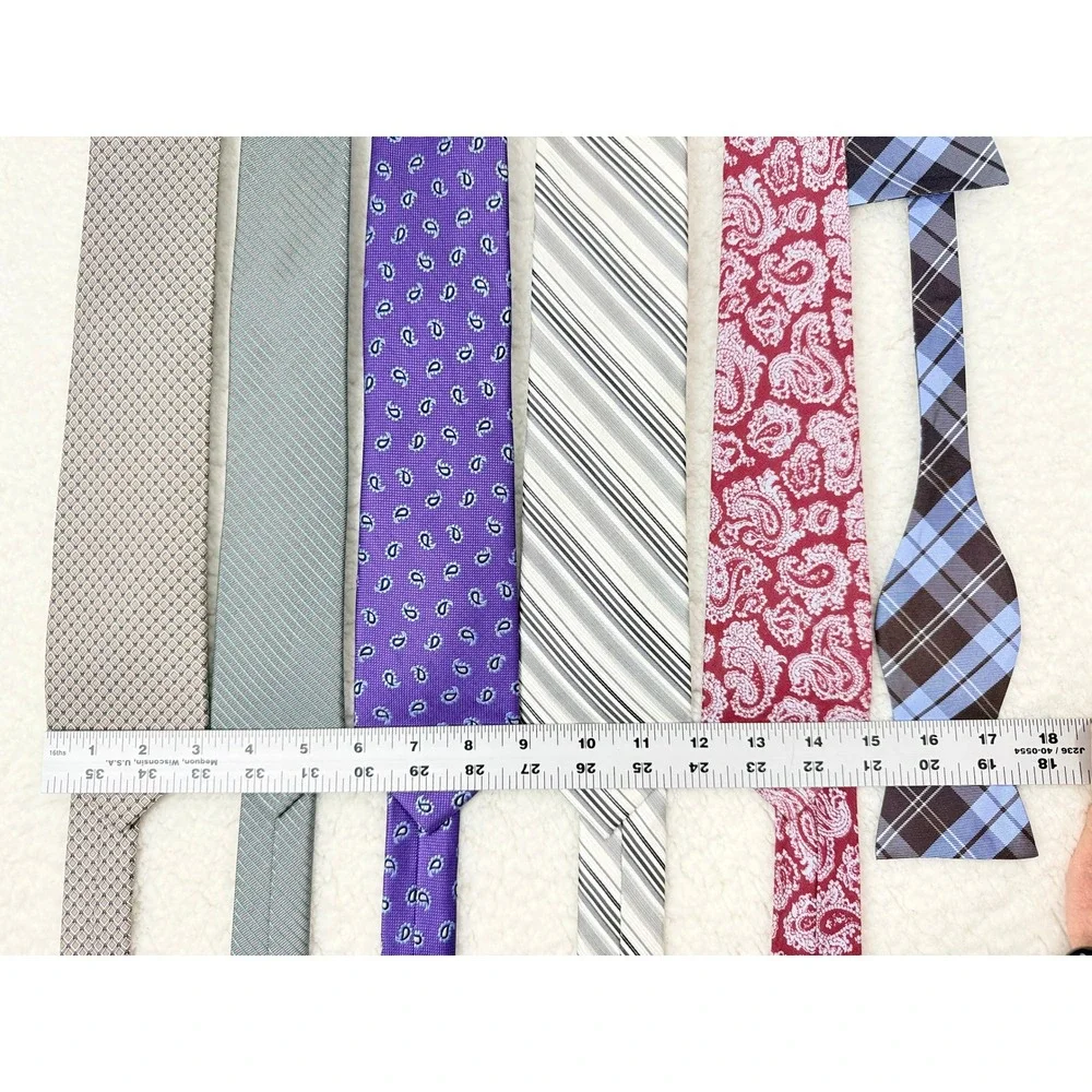 Mens Ralph Lauren Calvin Klein Michael Kors Tie Lot‎ 6pc Multicolor Silk Linen